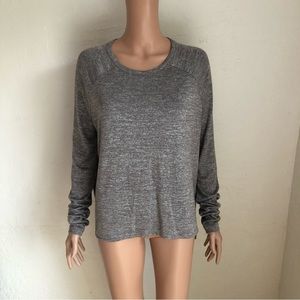 Rag & Bone Light Sweater Grey Salt & Pepper Women’s Size M Long Sleeves High-Low